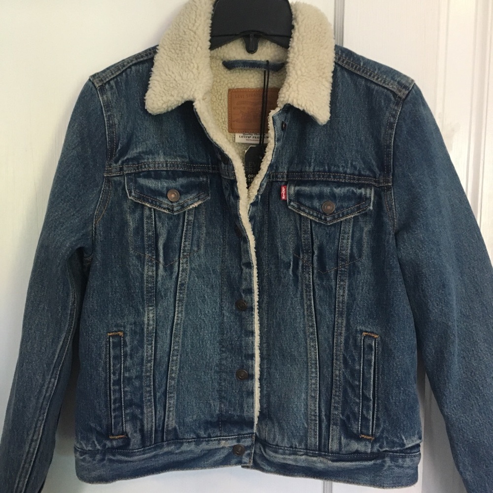 levi’s shearling denim jacket
